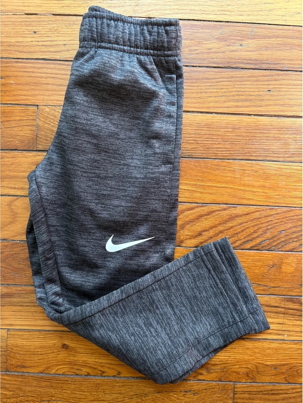 Boys Charcoal Gray Nike Fleece Joggers